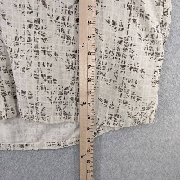 Tasso Elba Island Button Down Shirt Mens Size XL Short Sleeve Silk Linen Blend - Picture 4 of 10